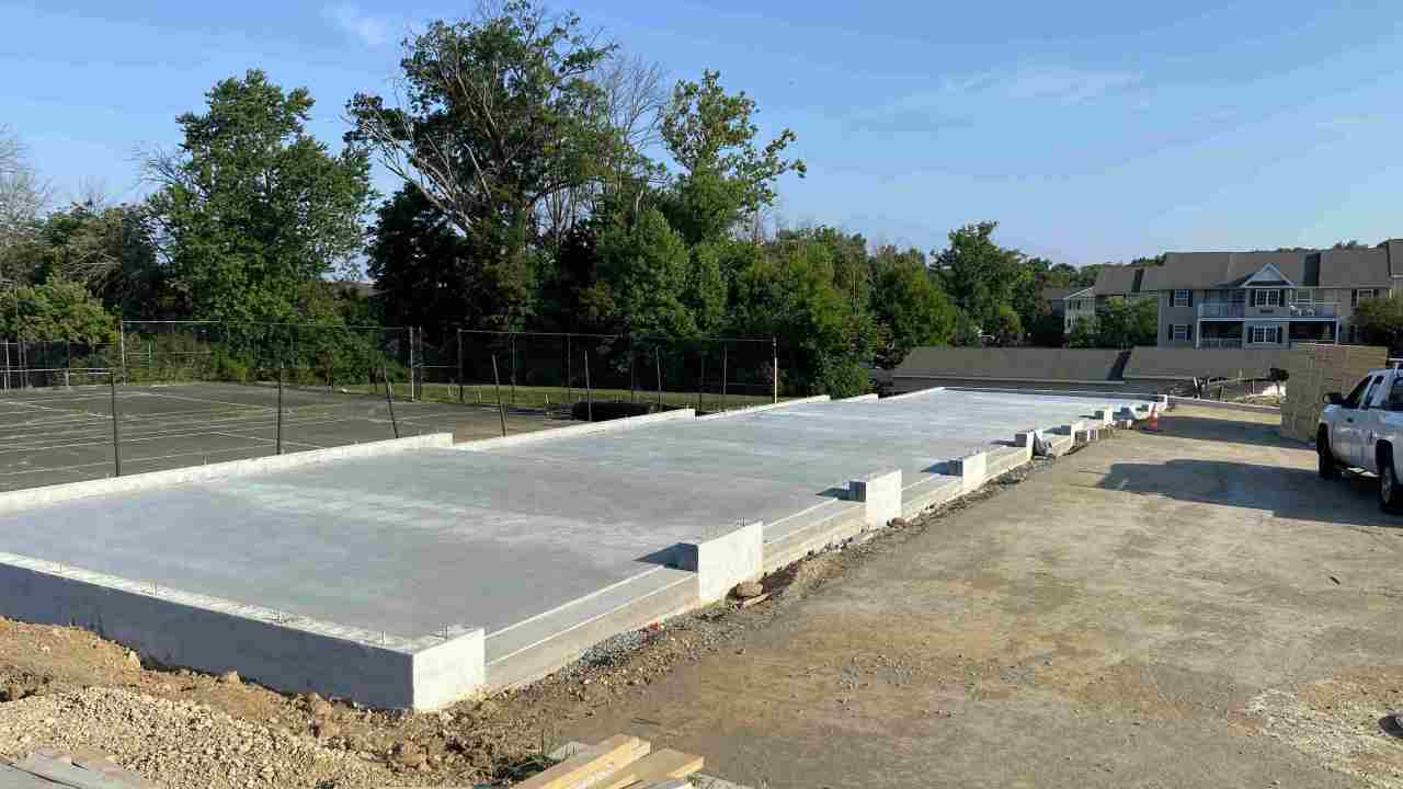 Slab on grade foundation rebar grid